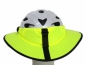Preview: Fahrradhelm Wetterschutz Hutform - Neongelb