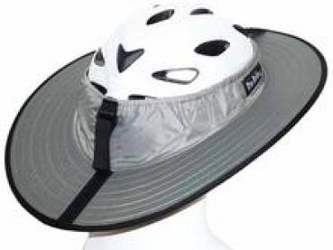 Fahrradhelm Wetterschutz Hutform - Silber