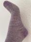 Preview: Baby Alpaka Wollsocke - Lila/Grau