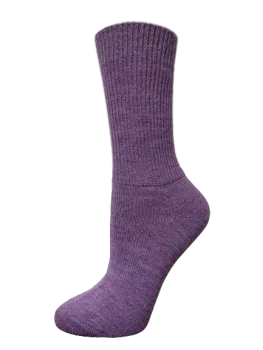 Baby Alpaka Wollsocke - Lila