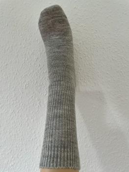 Preview: Baby Alpaka Wollsocke - Hellgrau