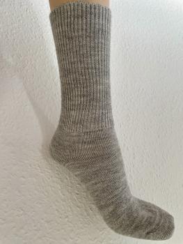 Baby Alpaka Wollsocke - Hellgrau