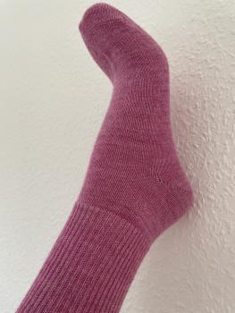 Preview: Baby Alpaka Wollsocke - Pink