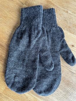 Alpaka Fausthandschuh - dunkelgrau
