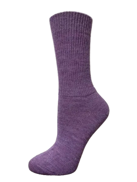 Baby Alpaka Wollsocke - Lila