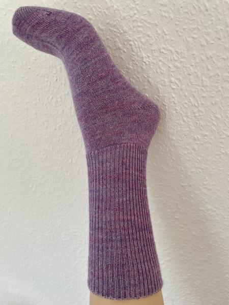 Baby Alpaka Wollsocke - Lila