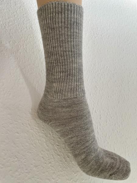 Baby Alpaka Wollsocke - Hellgrau
