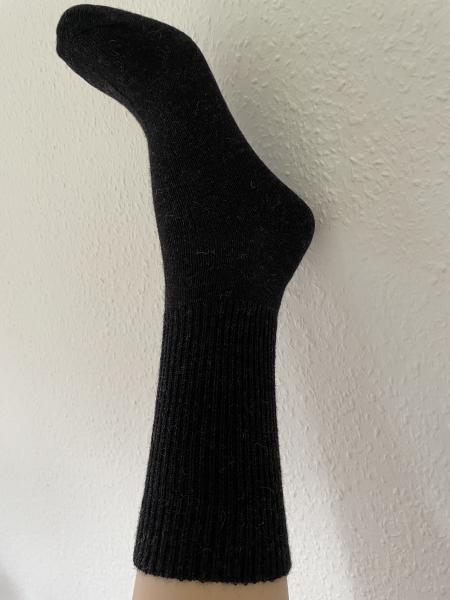 Baby Alpaka Wollsocke - Dunkelgrau