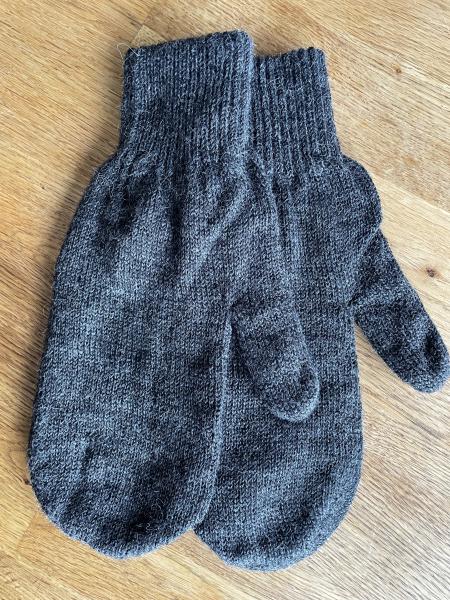 Alpaka Fausthandschuh - dunkelgrau