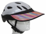 Fahrradhelm Wetterschutz Visier - Pastell Regenbogen